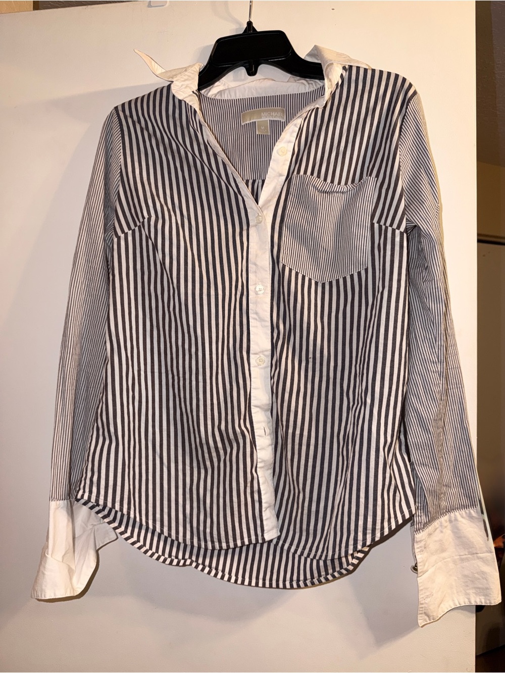 Michael Michael Kors Striped Button-Down Shirt – Like New